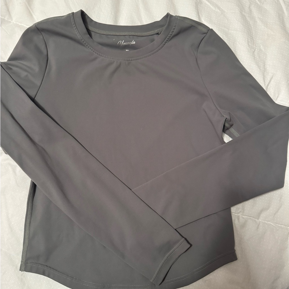 YoungLA Light Gray Long Sleeve Shirt